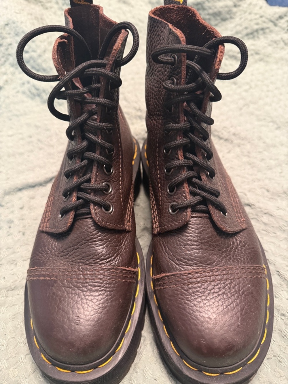 Dr. Martens Platform Combat Boots in Oxblood - Picture 2 of 2
